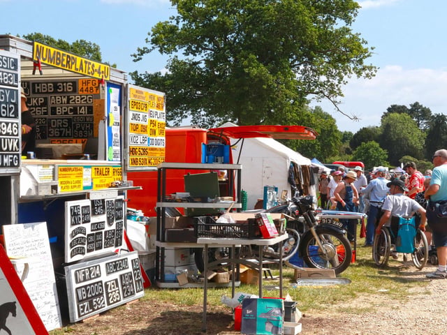 Stands at the Beaulieu Spring Autojumble 2025
