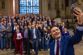 Amanda Martin MP at the launch of the Men's Health Strategy with the Health Secretary Wes Streeting