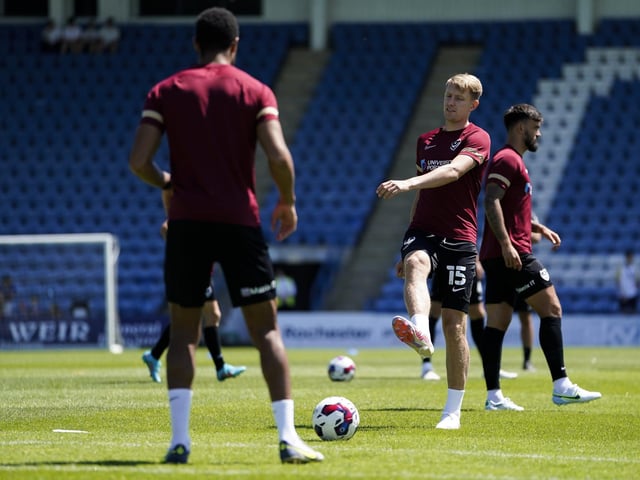 Made a different with his presence up front, providing a decent focal point for Cowley's side. Distributed the ball steadily and let fly with one angled drive which flew wide.