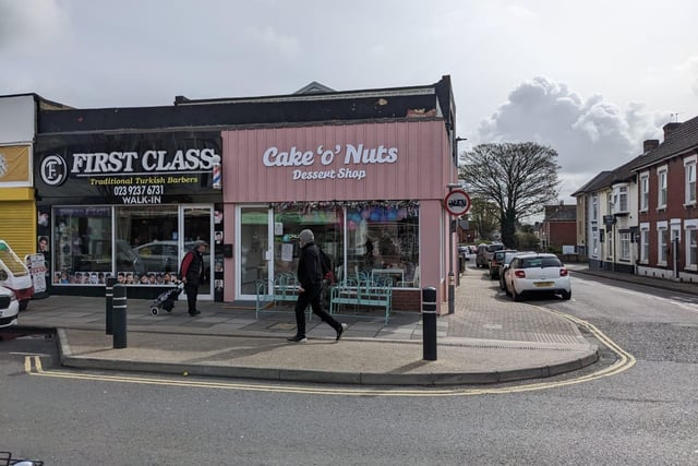 Cake 'o' Nuts is a Cosham dessert shop where you can also enjoy a cup of coffee.
