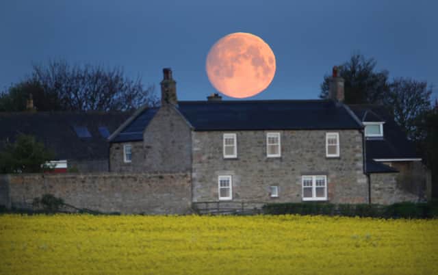 The final supermoon of the year is set to rise in the sky on Thursday. Picture: Owen Humphreys/PA Wire