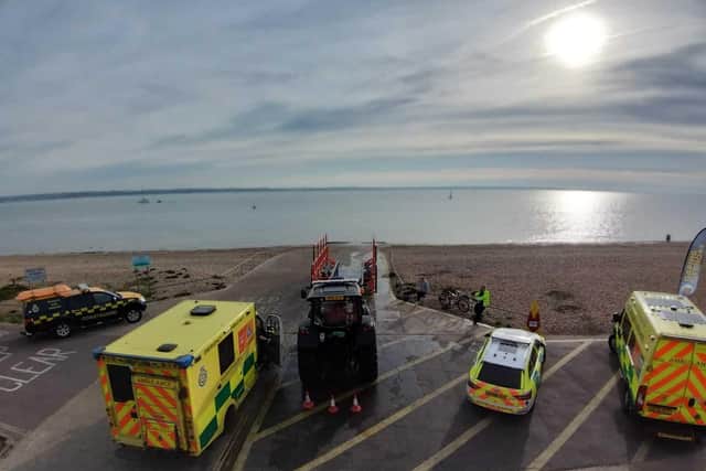 The rescue operation in Gosport on April 16, 2022
