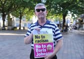 Stand Up To Racism Portsmouth representative, Simon Magorian, at a previous anti-racism demonstration.

Picture: Habibur Rahman