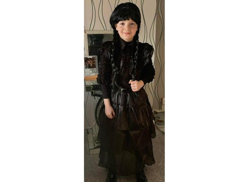 How brilliant is this Wednesday costume?