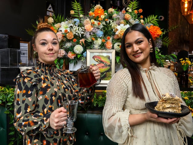 Managers Alex Frankland, left, and Naahzat Mozumder have launched The Little Tea Shop of Horrors at Ripper and Co, Osborne Road, SouthseaPicture: Chris Moorhouse