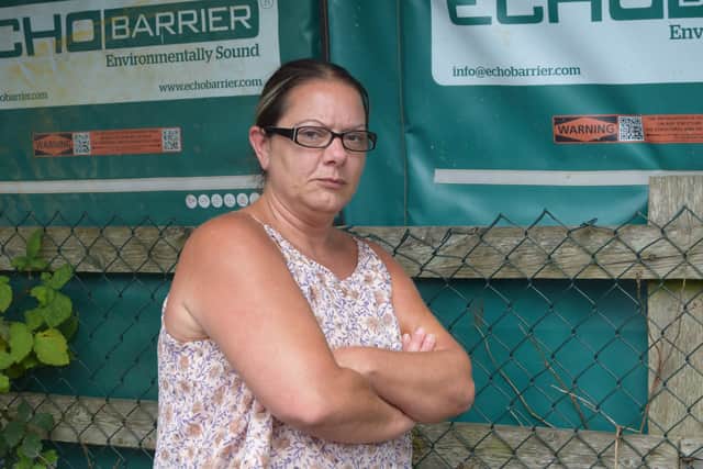 Georgina Payne, 43, has lived in Kingston Gardens for 19 years, and is among the neighbours who have faced months of sleepless nights as engineers upgrade the M27. Photo: Tom Cotterill