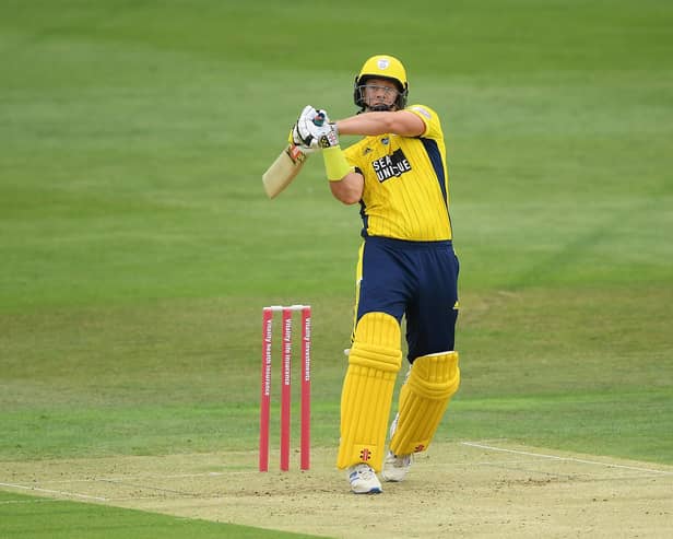 George Munsey top scored for Hampshire in their first T20 Blast win of 2020 against defending champions Essex. Photo by Alex Davidson/Getty Images.