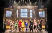 The cast of Heathers The Musical. Keelan McAuley, all in black, plays JD. Picture by Pamela Raith Photography