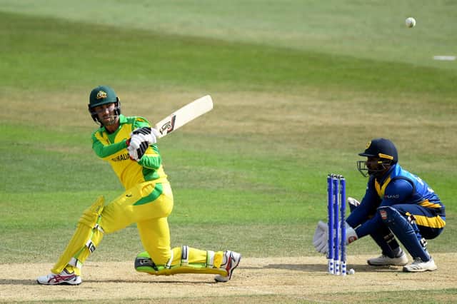 Glenn Maxwell in action for Australia . Photo by Alex Davidson/Getty Images.