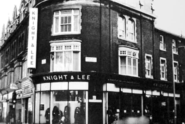What the Knight and Lee building looked like after it was rebuilt following the Second World War.  Photo: Barry Cox collection.