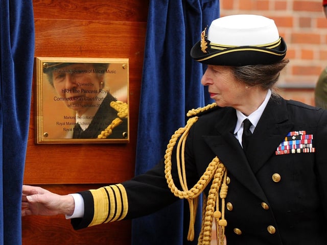 HRH The Princess Royal opened the new Alford School of Military Music in November.
Picture: Sarah Standing