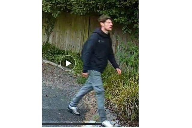 Police want to talk to this man. Pic Hants police