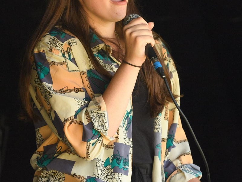Pictured is: Sophie White entertains performing at the carnival.

Picture: Keith Woodland