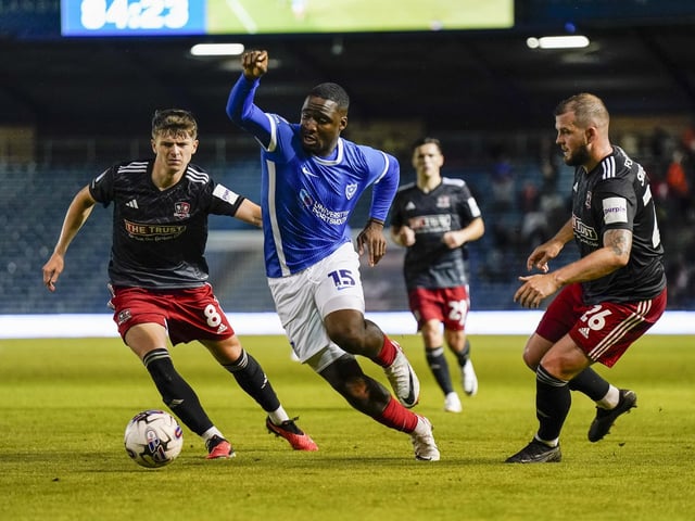 (Replaced by Anthony Scully on 62 minutes) Have to feel for him as he searches for his maiden Pompey goal. Headed one against the bar and another appeared destined for the net until taking the slightest of deflections wide. Still, another powerful performance as he continues to impress.