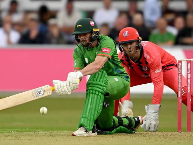 Leicestershire captain Lewis Hill. Picture by Ross Kinnaird/Getty Images