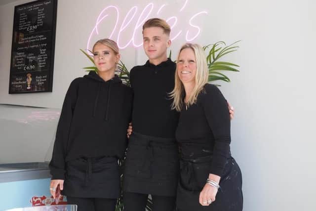 From left: Alice, Oliver and Jane Mantle.