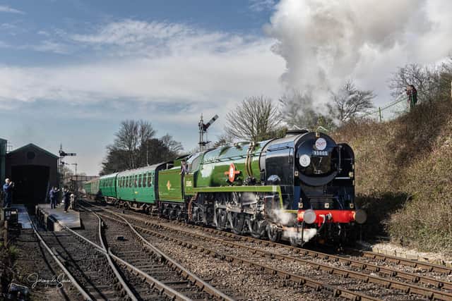 The Watercress Line’s fully-restored SR Merchant Navy class locomotive, No. 35005 Canadian Pacific.