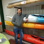 Graham Stobbs who is kayaking across the Channel