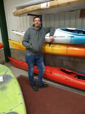 Graham Stobbs who is kayaking across the Channel