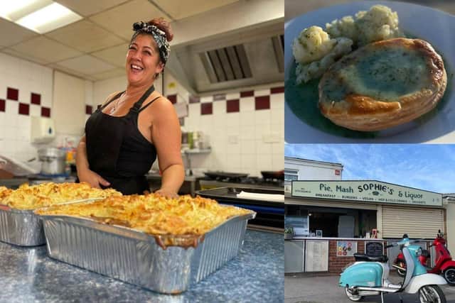 The Maypole in Hayling Island has been taken over by Sophie Costas who already owns and runs Sophie's Pie and Mash Shop. 
Pictured: Sophie Costas