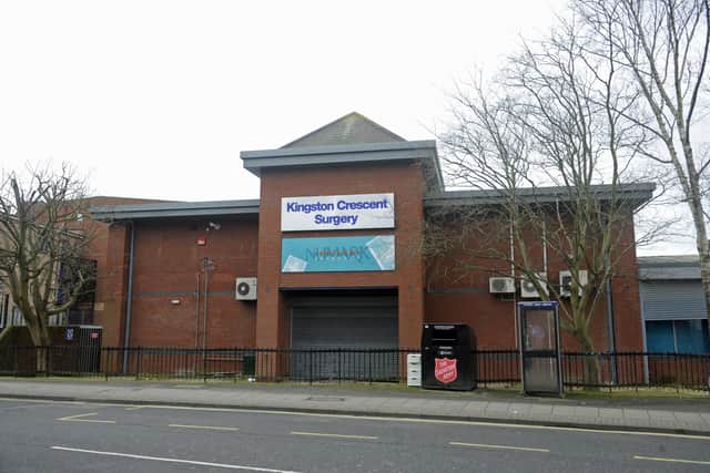 Kingston Crescent Surgery.Picture Ian Hargreaves (150220-3) 