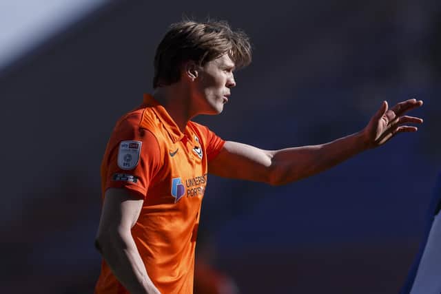 Sean Raggett, before his clash of heads with Wigan front man Callum Lang on Monday.  Picture: Daniel Chesterton/phcimages.com