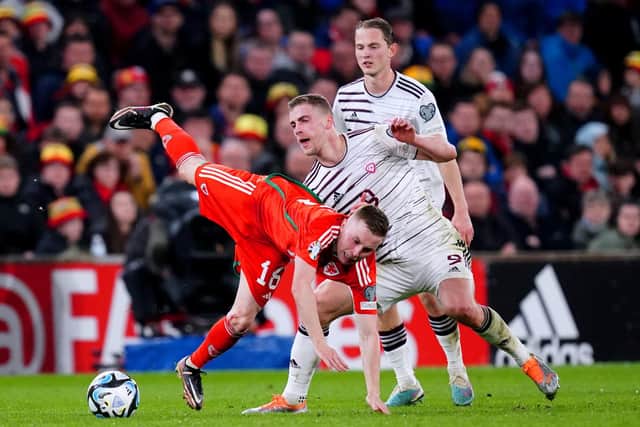 Joe Morrell has been lauded for his Wales form. Pic: David Davies/PA Wire.
