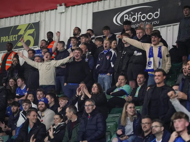 1,143 Pompey fans made the midweek trip to Plymouth Argyle's Home Park.