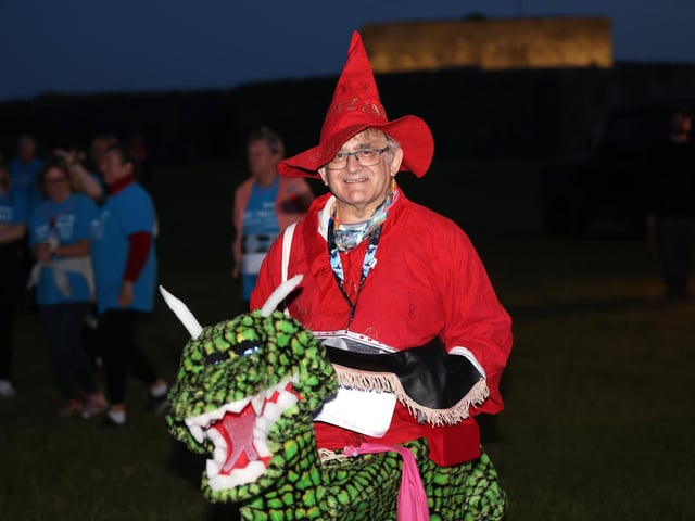 Paul Tong attending the fundraising walk.