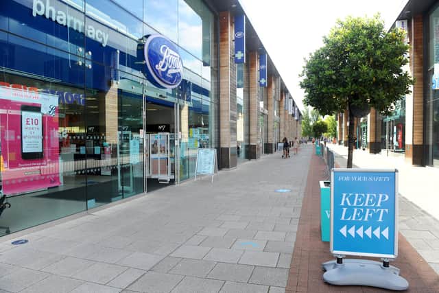 Shops in Whiteley Shopping Centre reopened on Monday, June 15, with safety measures in place under the most recent guidelines during the Covid-19 pandemic.Picture: Sarah Standing (160620-77)
