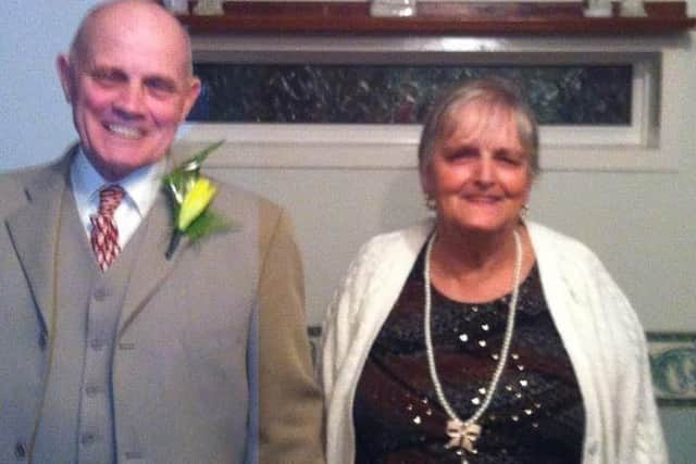 Lesley Meenaghan has spoken out about the death of her mother Ann Milligan, pictured here with her husband Ron Milligan on their 50th wedding anniversary. Picture: Lesley Meenaghan