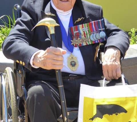 Former submariner Les Hanks, who sadly died of Covid at the age of 97.