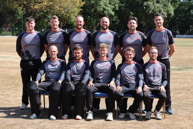 Double-chasing Portsmouth & Southsea line-up before their T20 Plate win against Liphook.
Picture: Sam Stephenson.