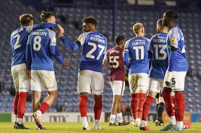 Pompey enjoyed a comfortable night against Aston Villa's under-21s in the Papa John's Trophy. Picture: Jason Brown