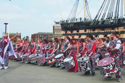 A samba band will be playing in the Historic Dockyard as part of the entertainment