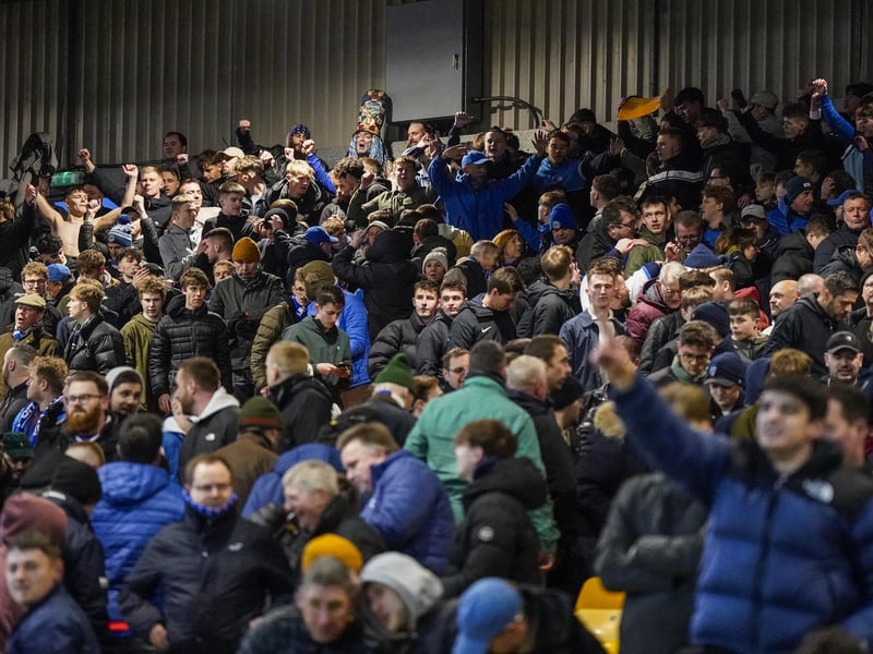 Around 1,800 Pompey fans were in raucous voice in the 1-0 victory at Port Vale.