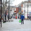 Fareham town centre on Boxing Day as parts of Hampshire started their first day in tier four. Picture: Sarah Standing (261220-9963)