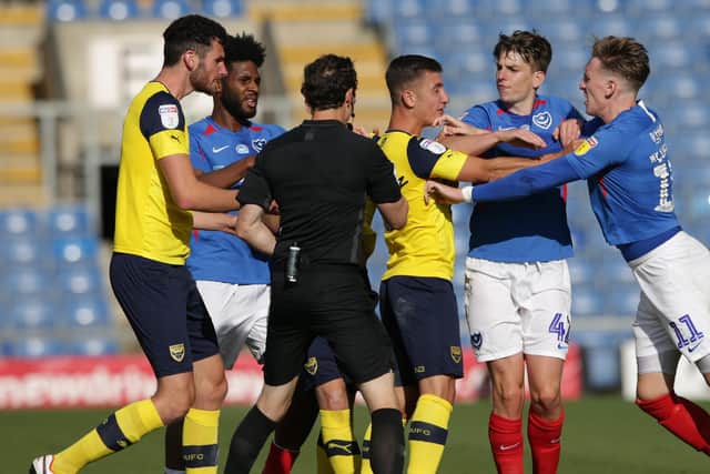 Pompey and Oxford are set to renew rivalries at Fratton Park tonight. Picture: Robin Jones