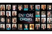 Encore Choirs, based in Petersfield and Farnham, are run by Portsmouth resident Josh Robinson and his fiancee Gemma Ford. Members of the group recorded a virtual performance of Josh's song Let Light, Let Love to support Age UK. Pictured: A screen grab from the uplifting video
