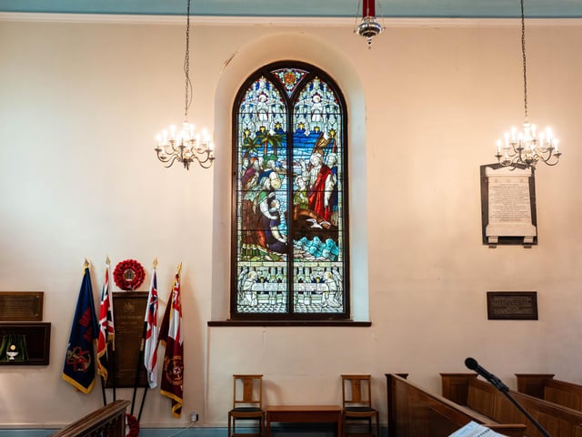 Inside St Luke's Chapel