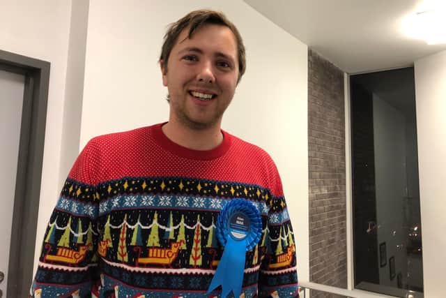 Alex Rennie in Havant at the general election count on December 12 in 2019. Picture: Byron Melton