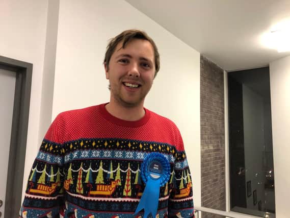 Alex Rennie in Havant at the general election count on December 12 in 2019. Picture: Byron Melton