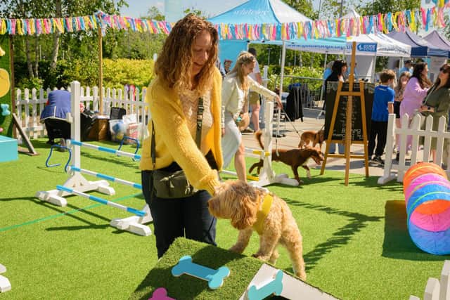 Julie Dunbar with her dog, Honey.Picture: Keith Woodland (250521-31)