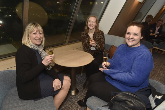 Pictured is: (l-r) Paula Roe, Nicola Moss and Holly Pressley enjoying Santoña's premium lounge.