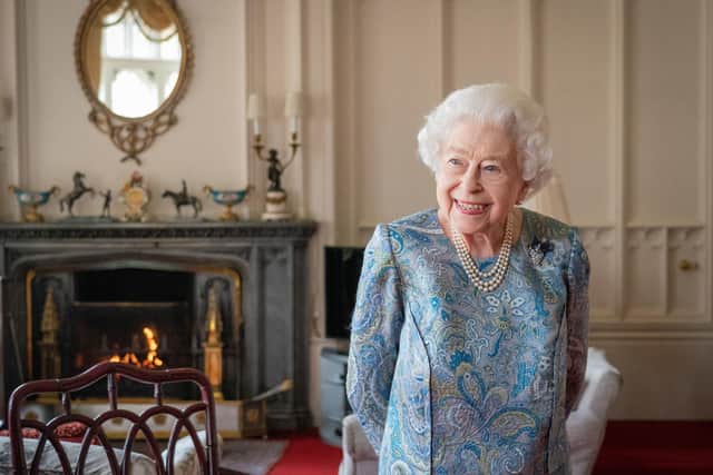 Queen Elizabeth II at Windsor Castle on April 28, 2022, in Windsor. Photo by Dominic Lipinski - WPA Pool/Getty Images.