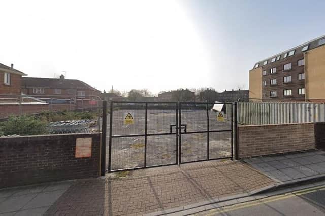 The closed car park which could become the site of a new four-storey student accommodation block. Photo: Google