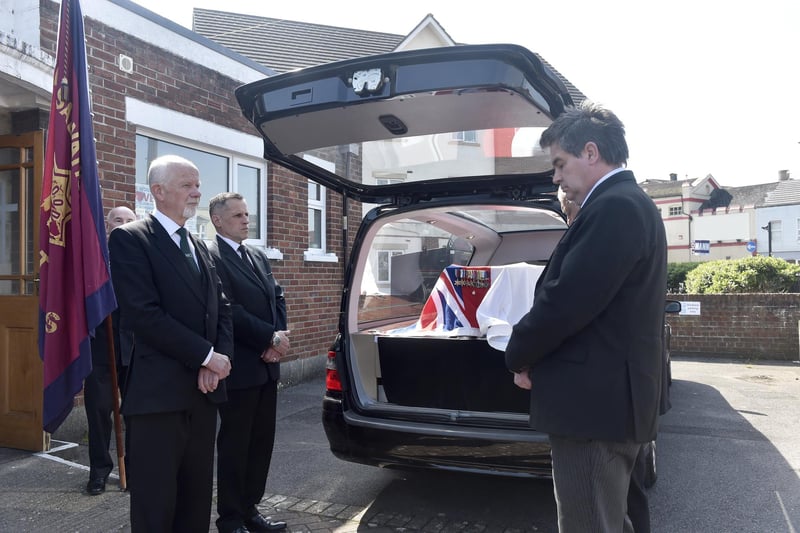 The funeral of veteran Reginald Plowman took place at The Salvation Army Church in The Crossways, Gosport, on Thursday, May 9, 2024.

Picture: Sarah Standing (090524-1992)