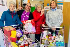 A local care home has partnered with a food bank to launch a new drop-off point
