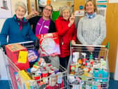 A local care home has partnered with a food bank to launch a new drop-off point