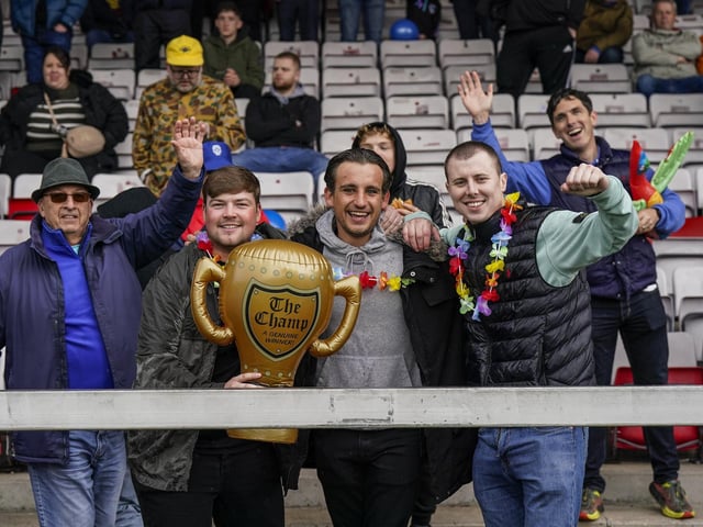 A reminder to the Lincoln fans who the league champions are!